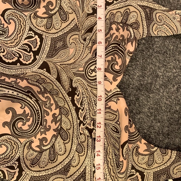 NWOT Michael Kors silk paisley top - Picture 3 of 7